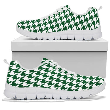 Mesh Sneaker_Dark Green on White_HT Pattern